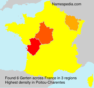 Surname Gerten in France Surname Gerten in France