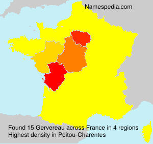 Surname Gervereau in France Surname Gervereau in France