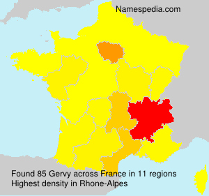 Surname Gervy in France