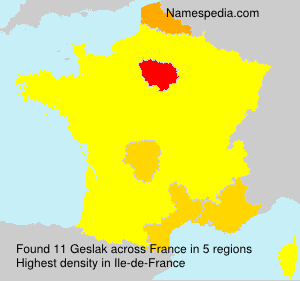 Surname Geslak in France Surname Geslak in France