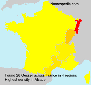 Surname Gesser in France Surname Gesser in France