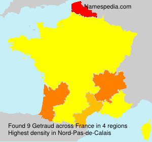 Surname Getraud in France Surname Getraud in France