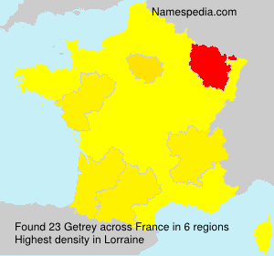 Surname Getrey in France Surname Getrey in France