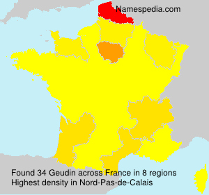 Surname Geudin in France Surname Geudin in France