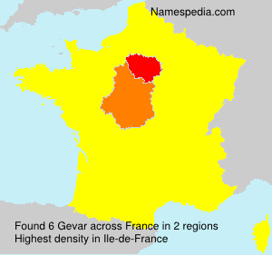 Surname Gevar in France Surname Gevar in France