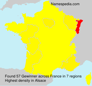Surname Gewinner in France Surname Gewinner in France