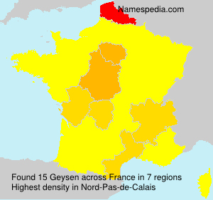 Surname Geysen in France Surname Geysen in France