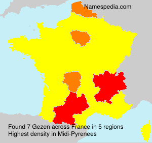 Surname Gezen in France Surname Gezen in France