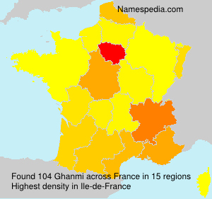 Surname Ghanmi in France Surname Ghanmi in France