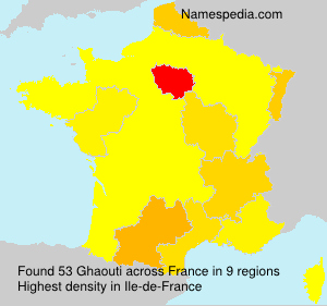 Surname Ghaouti in France Surname Ghaouti in France