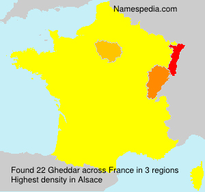 Surname Gheddar in France Surname Gheddar in France