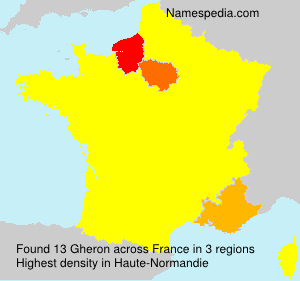 Surname Gheron in France Surname Gheron in France