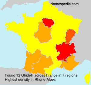 Surname Ghidelli in France Surname Ghidelli in France