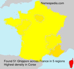 Surname Ghipponi in France Surname Ghipponi in France