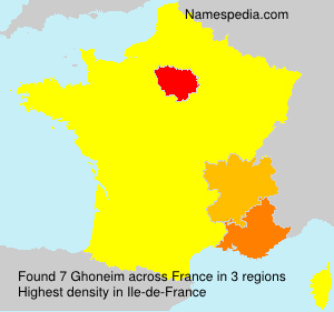 Surname Ghoneim in France Surname Ghoneim in France