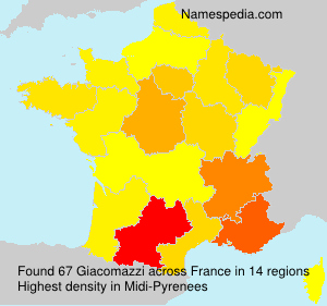 Surname Giacomazzi in France Surname Giacomazzi in France