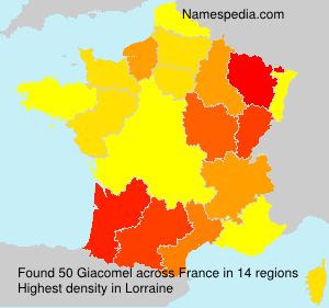 Surname Giacomel in France Surname Giacomel in France