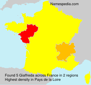 Surname Giaffreda in France Surname Giaffreda in France