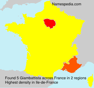 Surname Giambattista in France Surname Giambattista in France