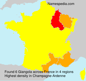 Surname Giangola in France Surname Giangola in France