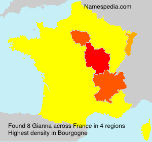 Surname Gianna in France Surname Gianna in France