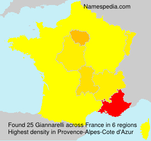 Surname Giannarelli in France Surname Giannarelli in France