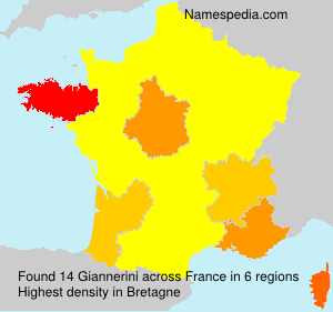 Surname Giannerini in France Surname Giannerini in France