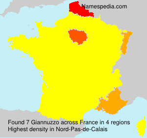 Surname Giannuzzo in France Surname Giannuzzo in France