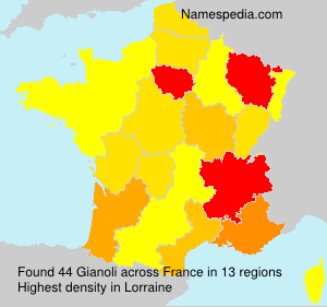 Surname Gianoli in France Surname Gianoli in France