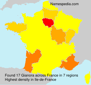 Surname Gianora in France Surname Gianora in France