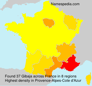 Surname Gibaja in France Surname Gibaja in France