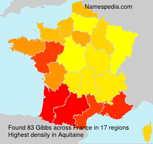 Surname Gibbs in France Surname Gibbs in France