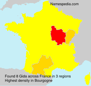 Surname Gida in France Surname Gida in France