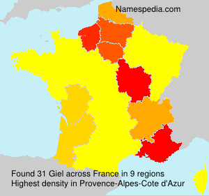 Surname Giel in France Surname Giel in France