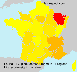 Surname Gigleux in France Surname Gigleux in France