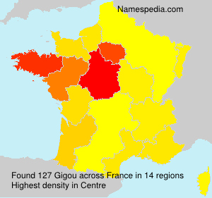 Surname Gigou in France Surname Gigou in France