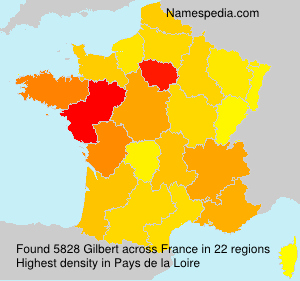 Surname Gilbert in France Surname Gilbert in France