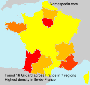 Surname Gildard in France Surname Gildard in France