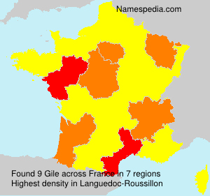 Surname Gile in France Surname Gile in France