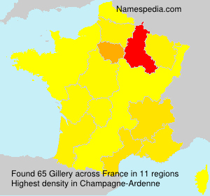 Surname Gillery in France Surname Gillery in France