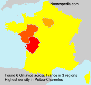 Surname Gilliavod in France Surname Gilliavod in France