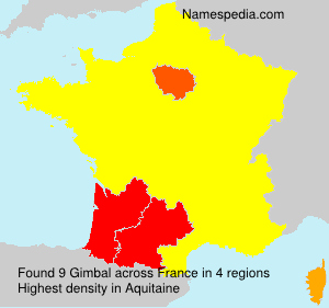 Surname Gimbal in France Surname Gimbal in France