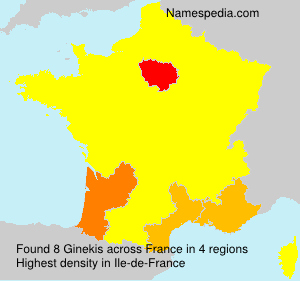 Surname Ginekis in France Surname Ginekis in France