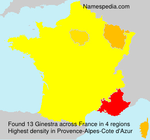 Surname Ginestra in France Surname Ginestra in France