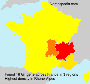 Surname Gingene in France Surname Gingene in France