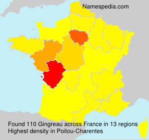 Surname Gingreau in France Surname Gingreau in France