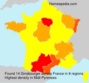Surname Ginsbourger in France Surname Ginsbourger in France