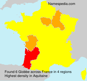 Surname Giobbe in France Surname Giobbe in France
