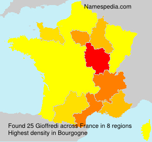 Surname Gioffredi in France Surname Gioffredi in France