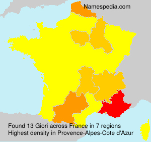 Surname Giori in France Surname Giori in France